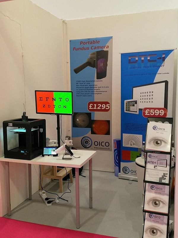 OICO stand at 100% optical London 2018